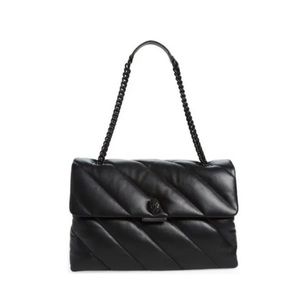 Kurt Geiger Black Quilted Shoulder Bag